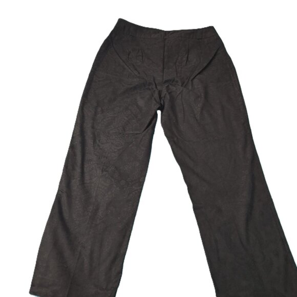 Northern Reflections High Rise  Straight Leg Light Cotton Jacquard Pants Size 10 - Picture 6 of 10
